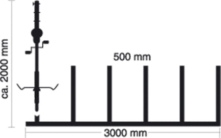 Bicycle rack – serial parking